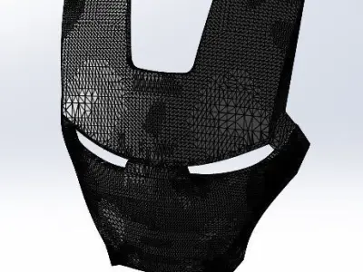 Iron Man Mark 2 and Mark 3 faceplate 3D model