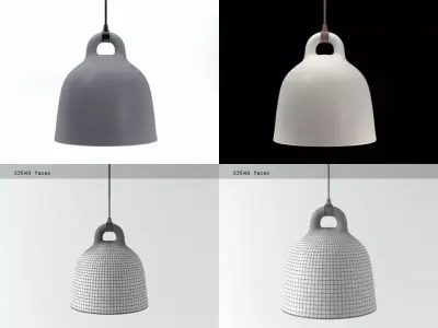 Bell pendant lamp 3D model