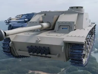 StuG III ww2 tanks pack 3D model