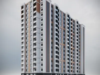 Residential Building 001 3D model