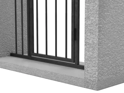 Infrastructure Structure Concrete Arched Grate 3D model