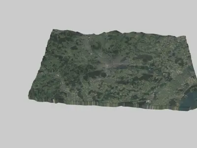 Bern City Low-poly 3D model