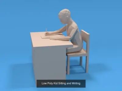 Low Poly Kids Collection Vol 2 3D Model Pack