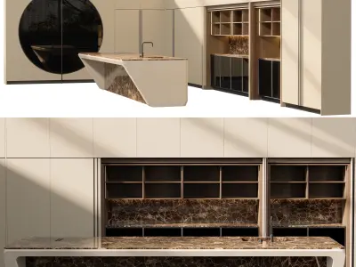 Boffi Cove Kitchen 3D model