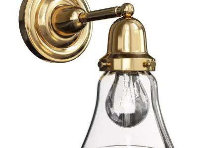 ROSE CITY FITTER SINGLE SCONCE Low-poly 3D model