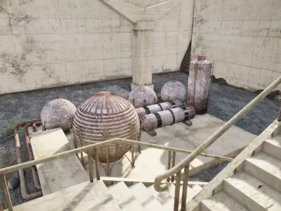 Abandoned factories 3D model