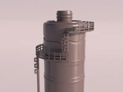 SCI-FI STORAGE TANK for 3Dprint 3D print model