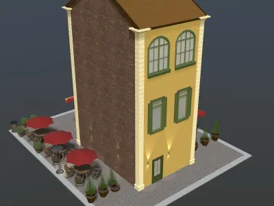 Retro cafe 2023-0006 3D model