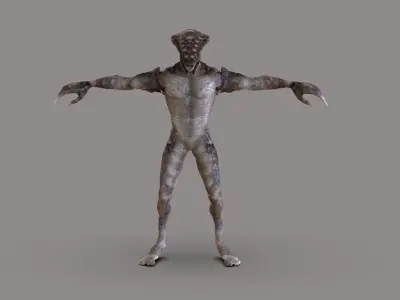 Alien Creature Low-poly 3D model