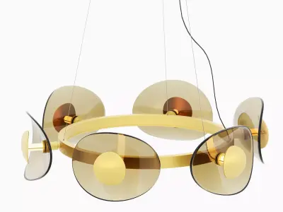 Pendant Lamp Mariposa 81cm Kare 3D model