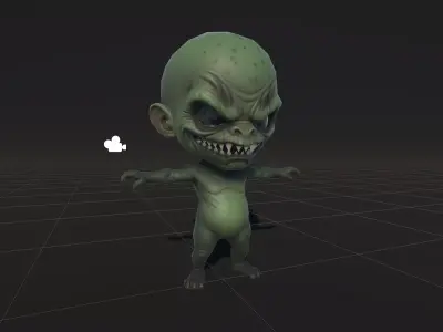 ChibiManiac3Pack1 Low-poly 3D model