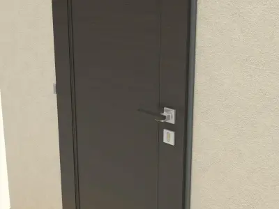 Wooden Door 3D model