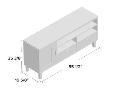 Derek TV Stand 3D model