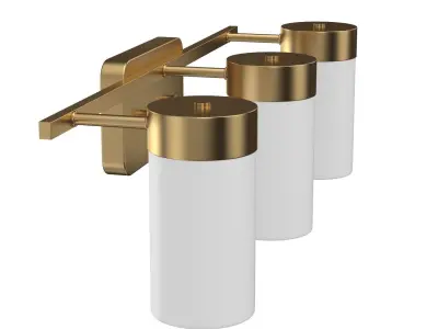 Progress Lighting Elevate Collection 3light Bathroom Vanity 3D model