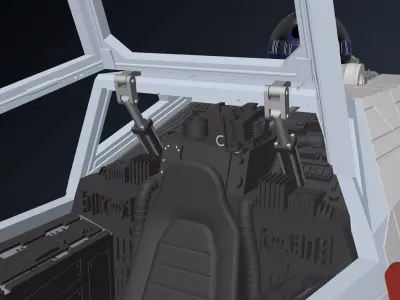 Model-X Cockpit Diorama 1-12 3D print model