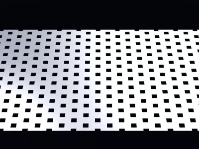 Perforated panel with 18 percent opening 25O139 3D model