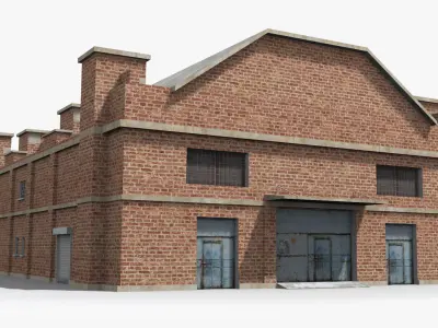 Factory xx15 Low-poly 3D model