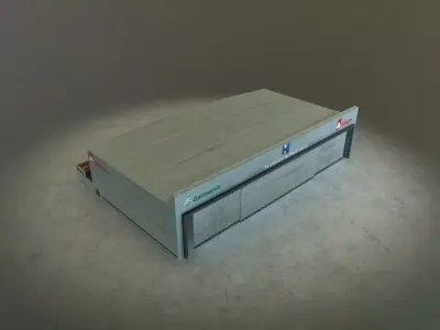 EDDB Airberlin Hangar Low-poly 3D model