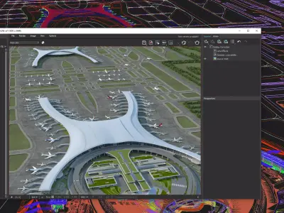 Chongqing Airport  Chongqing Jiangbei International Airport   3D model