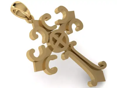 CROSS PENDANT CR30 3D print model