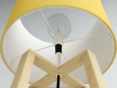 Desk Lamp - Mustard  3D model