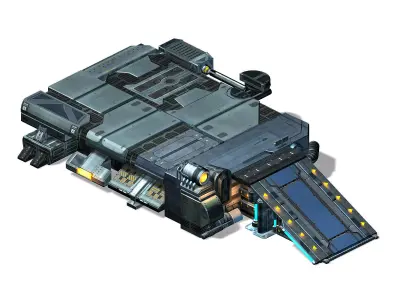 Spacecraft - Ground Platform 06 3D model