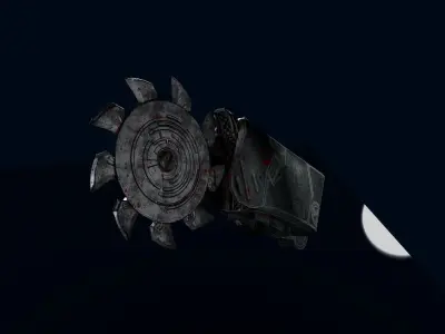 Sci-Fi Saw Low-poly 3D model