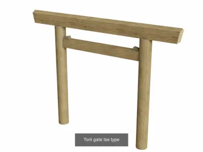 Torii gates 3D Model Pack