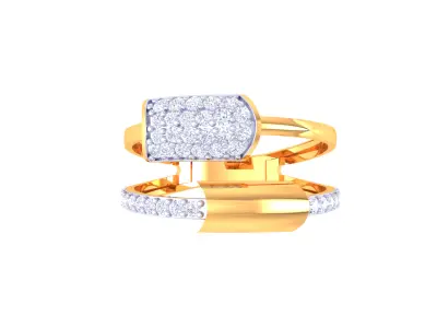  Women Ring MTL 3dm STL OBJ FBX Details 3D print model 16