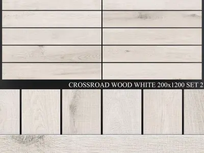 ABK Crossroad Wood White 200x1200 Set 2 3D model
