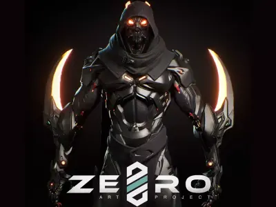 Robot 3 Low-poly 3D model