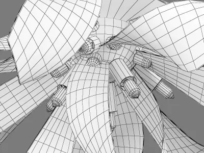 75416x Turbio Lightstar Ceiling Chandelier 3D model