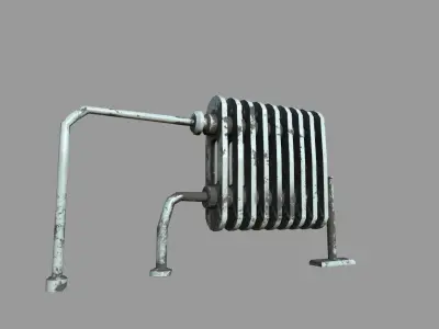 Radiator soiled Low-poly 3D model