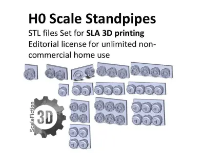 H0 Standpipes - Trockenleitungen 3D print model
