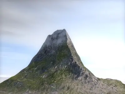 Terrain mountain 3D model