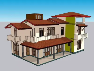ELEGANT House  Srilanka 2 3D model