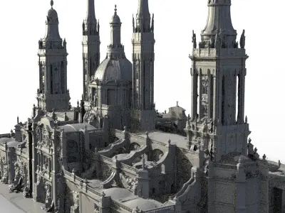 Cathedral in Ruins Very detailed 3D model