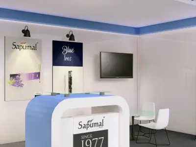 Exhibition mockup 3D model