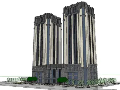 vacation spot-Resort-Fashion Leisure Hotel-0174 3D model