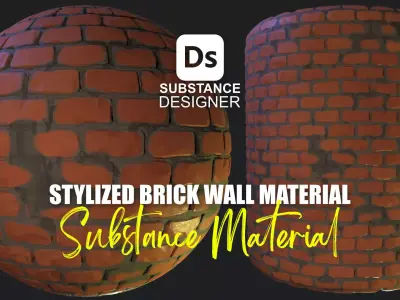 Stylized Brick Wall Material 01 Texture
