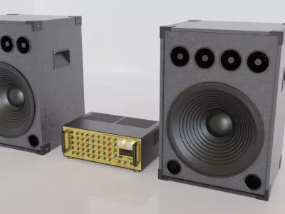 HI-FI System 3D model