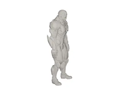 Superhero concept 3D model