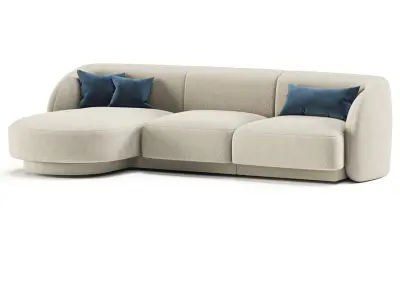 Micadoni Sofa Miley 4 seats 3D model