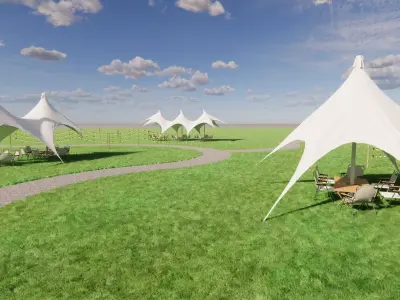 Tensile Structures Collection -A1 3D model