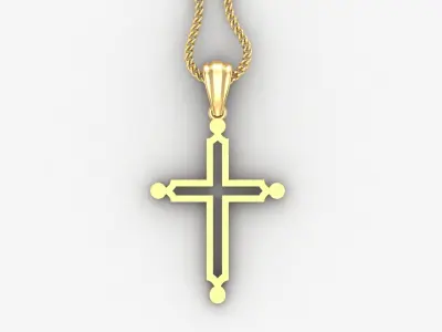 Cross Light Gold 4CP036 3DM STL 3D print model