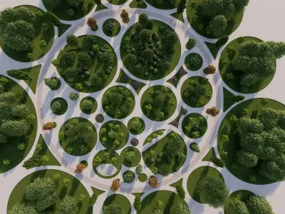 park-public park-Private Park Landscape 3D model