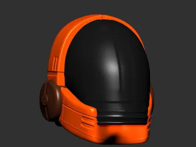 gas mask helmet scifi high poly sculpt 3d printable  3D model 6