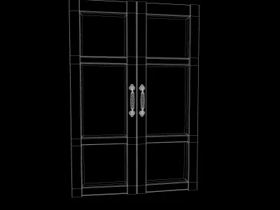  old window Low-poly 3D model