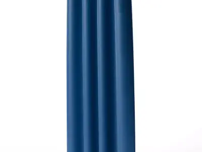 Lineberry Solid Color Max Blackout Thermal Curtain Low-poly 3D model