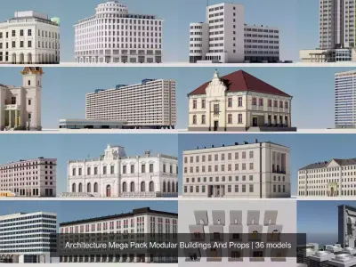 Architecture Mega Pack Modular Buildings And Props